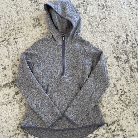 lululemon athletica Tops - Quarter zip grey fleece style jacket